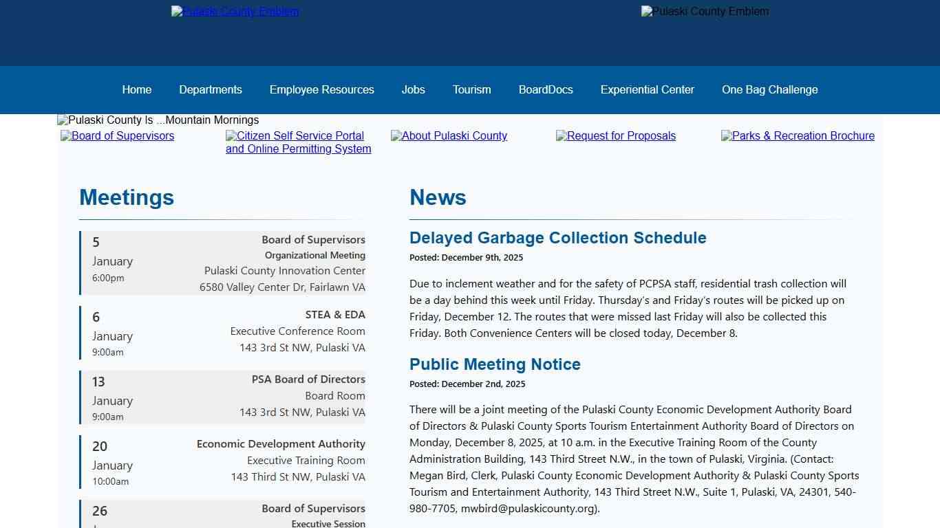 Pulaski County Virginia